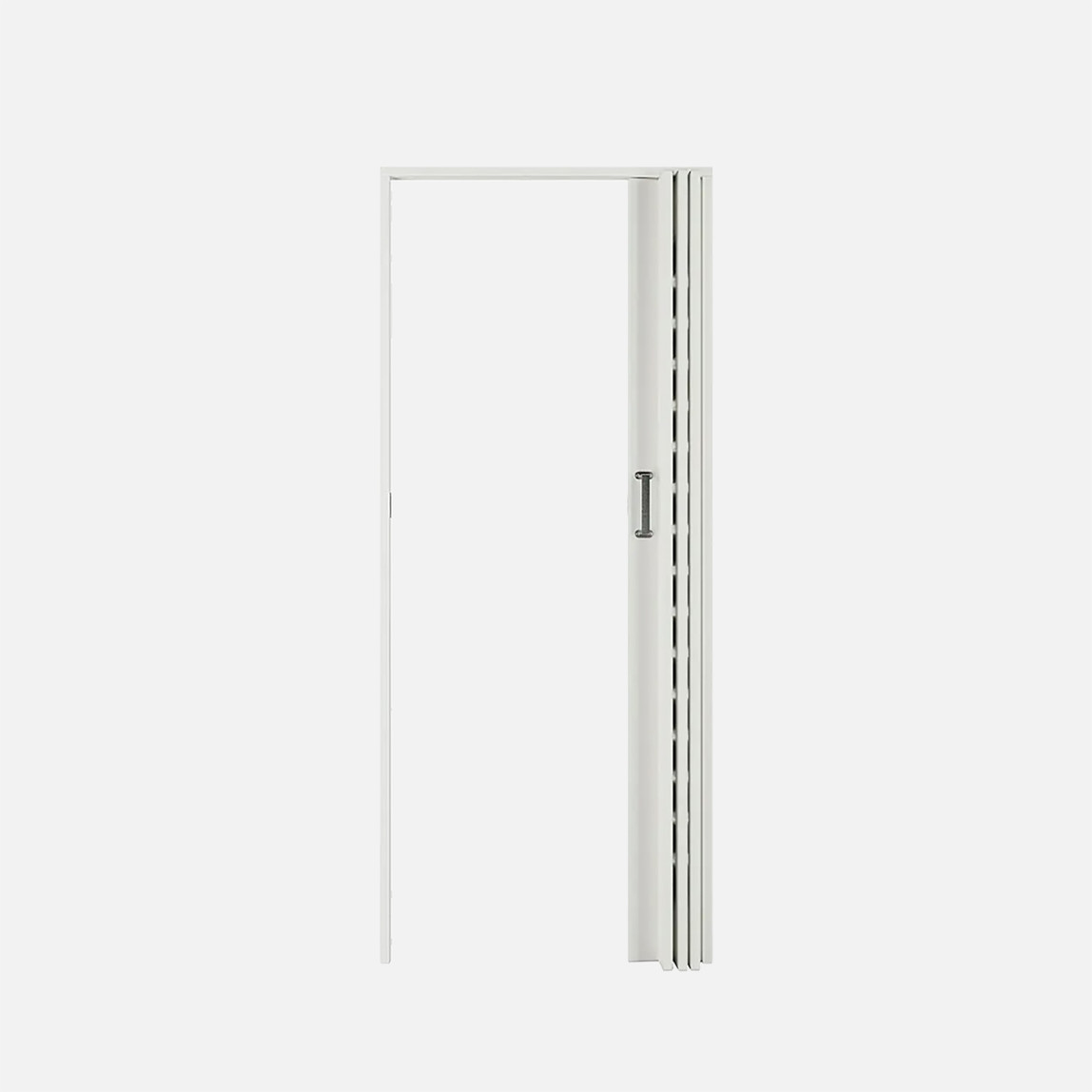    PVC Camlı Akordiyon Kapı Beyaz 