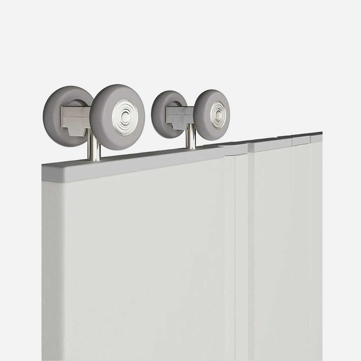    Katlanır PVC Camlı Akordiyon Kapı Beyaz 