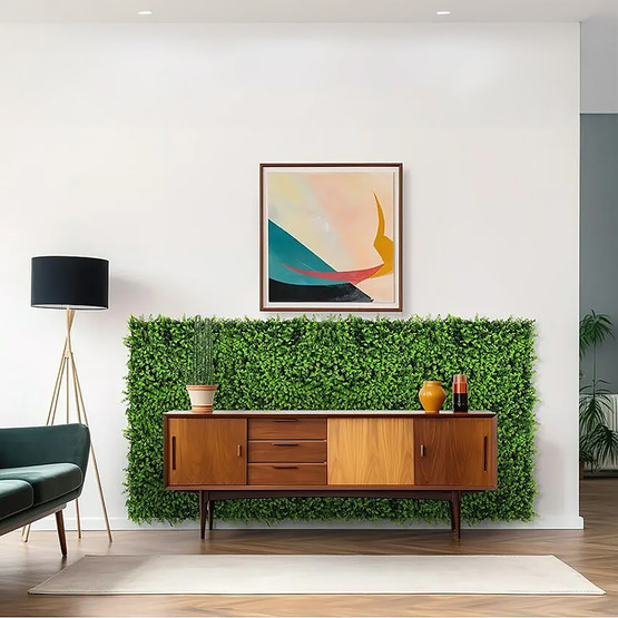Yapay Bitki Kaplamalı Duvar Paneli Yeşil Çim