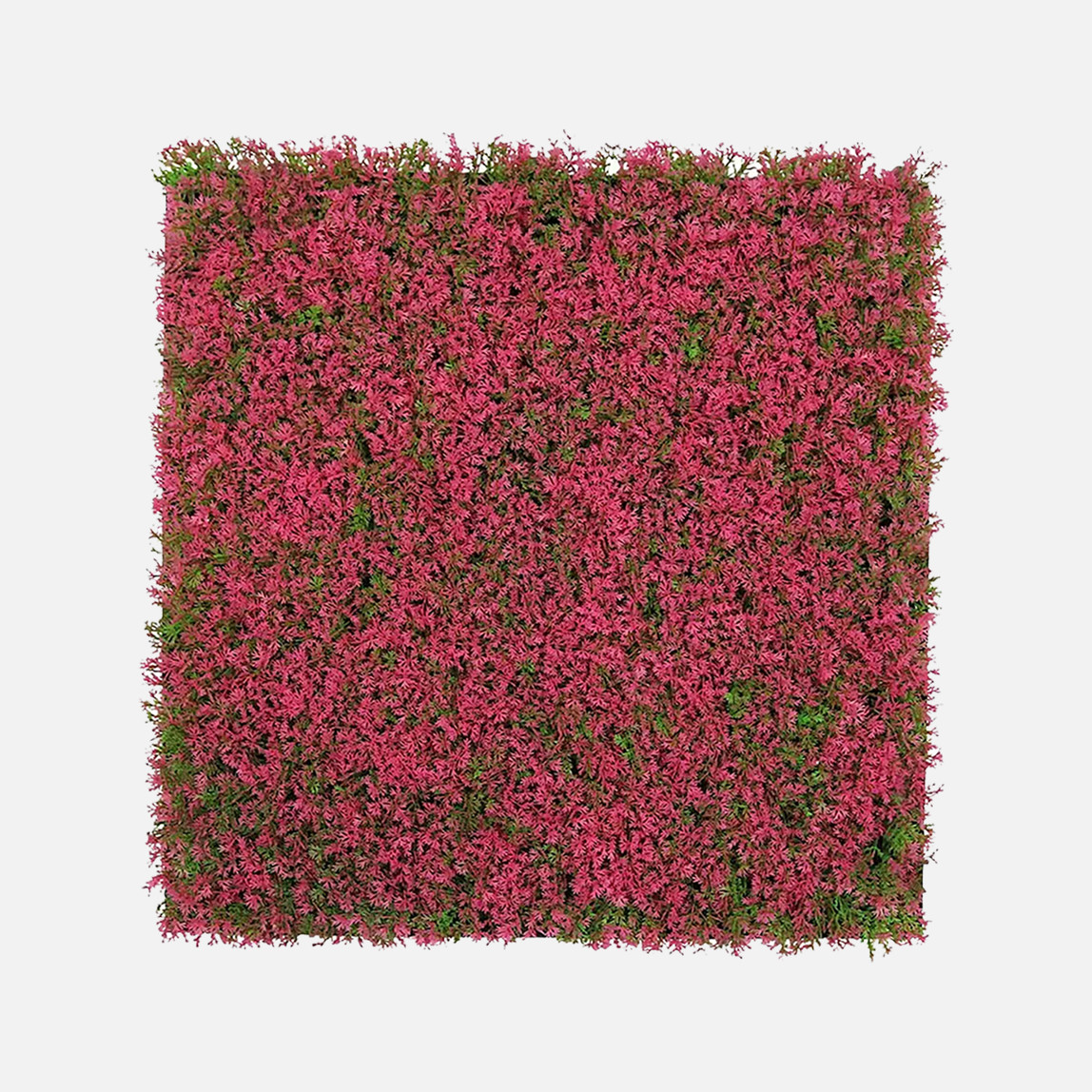    Yapay Bitki Kaplamalı Duvar Paneli Pembe Yeşil Çim 