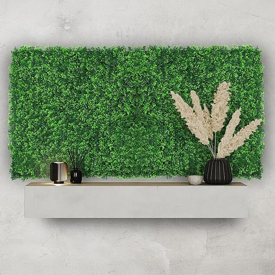 Yapay Bitki Kaplamalı Duvar Paneli Yeşil