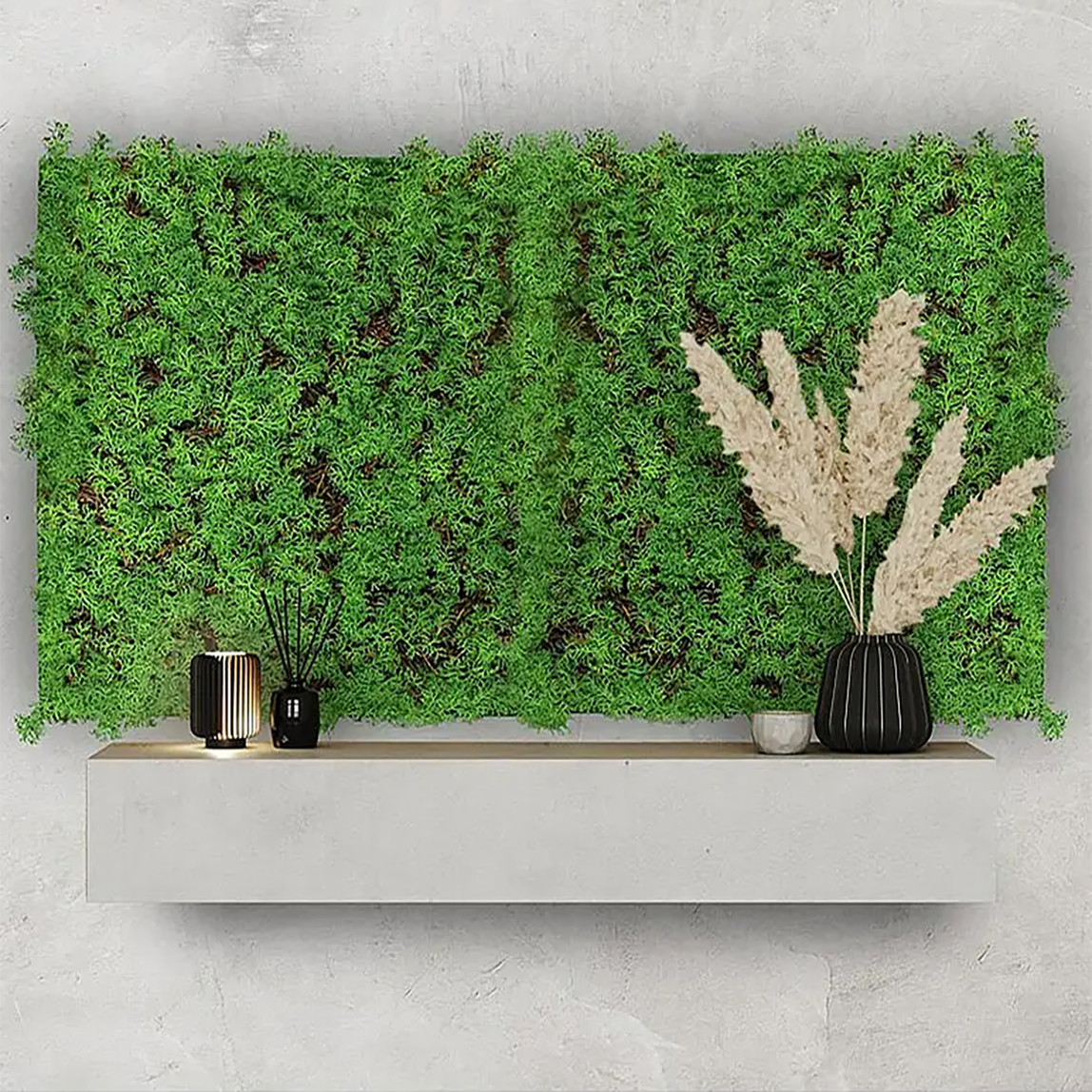    Yapay Bitki Kaplamalı Duvar Paneli Çay Ağacı 