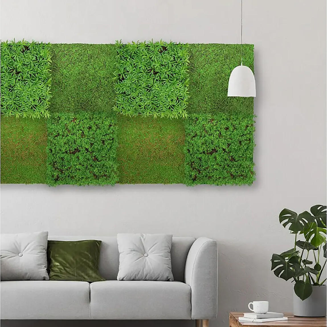    Yapay Bitki Kaplamalı Duvar Paneli Çay Ağacı 