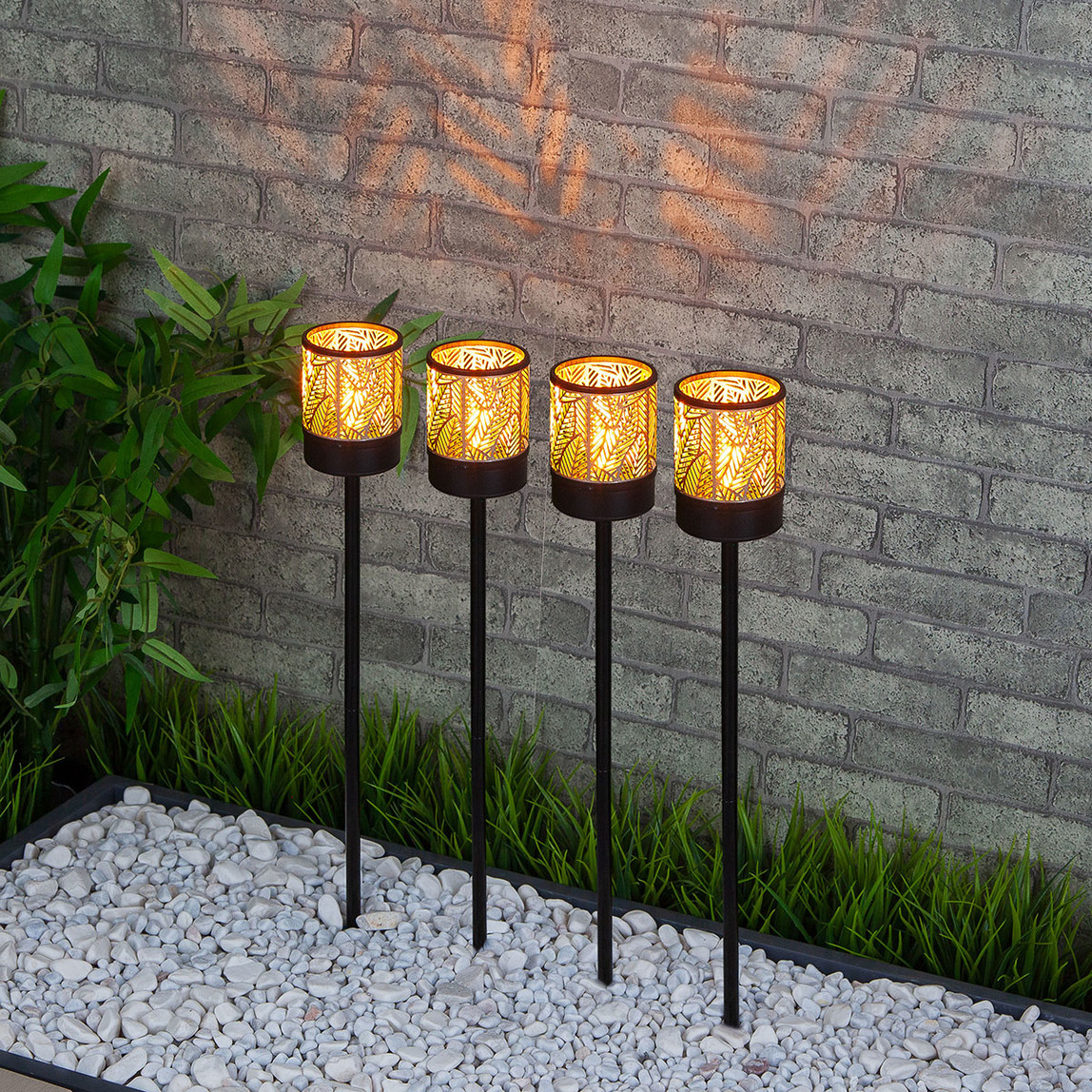    Bauhaus Amber Solar 4'lü Set 