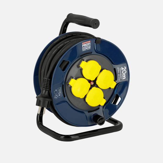 Bauhaus Profi Depot 20 Metre IP44 Makaralı Uzatma Kablosu