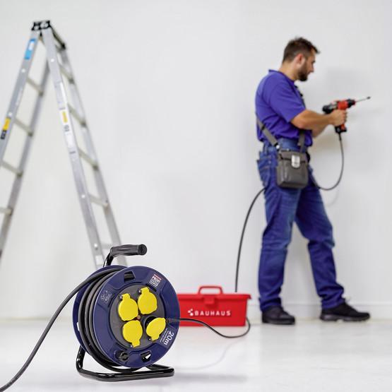 Bauhaus Profi Depot 20 Metre IP44 Makaralı Uzatma Kablosu