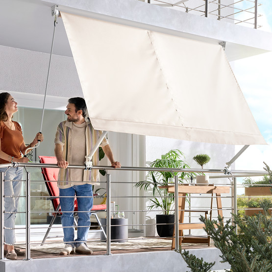Sunfun Balkon Tentesi Bej 245x245 cm