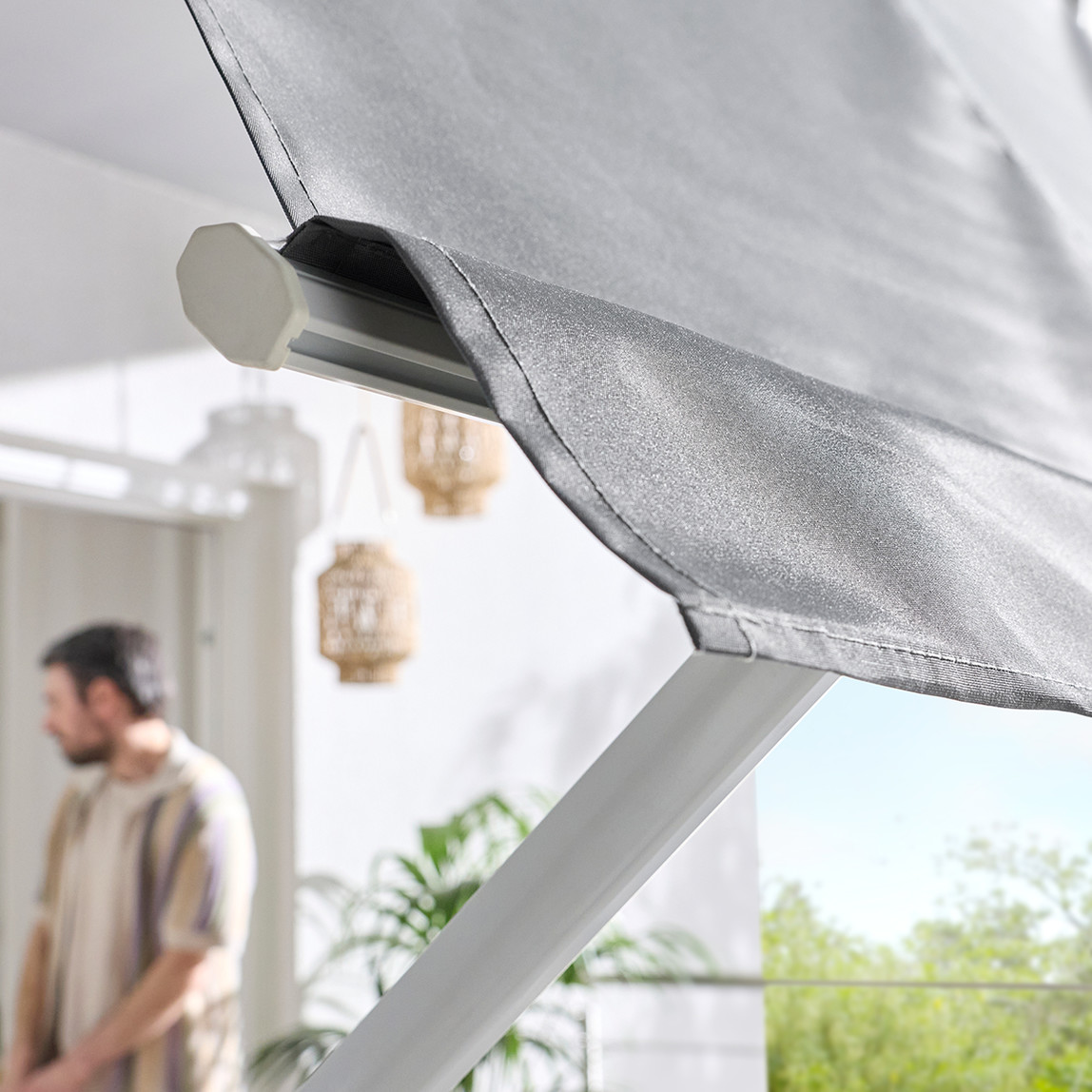    Sunfun Balkon Tentesi Açık Gri 245x245 cm 