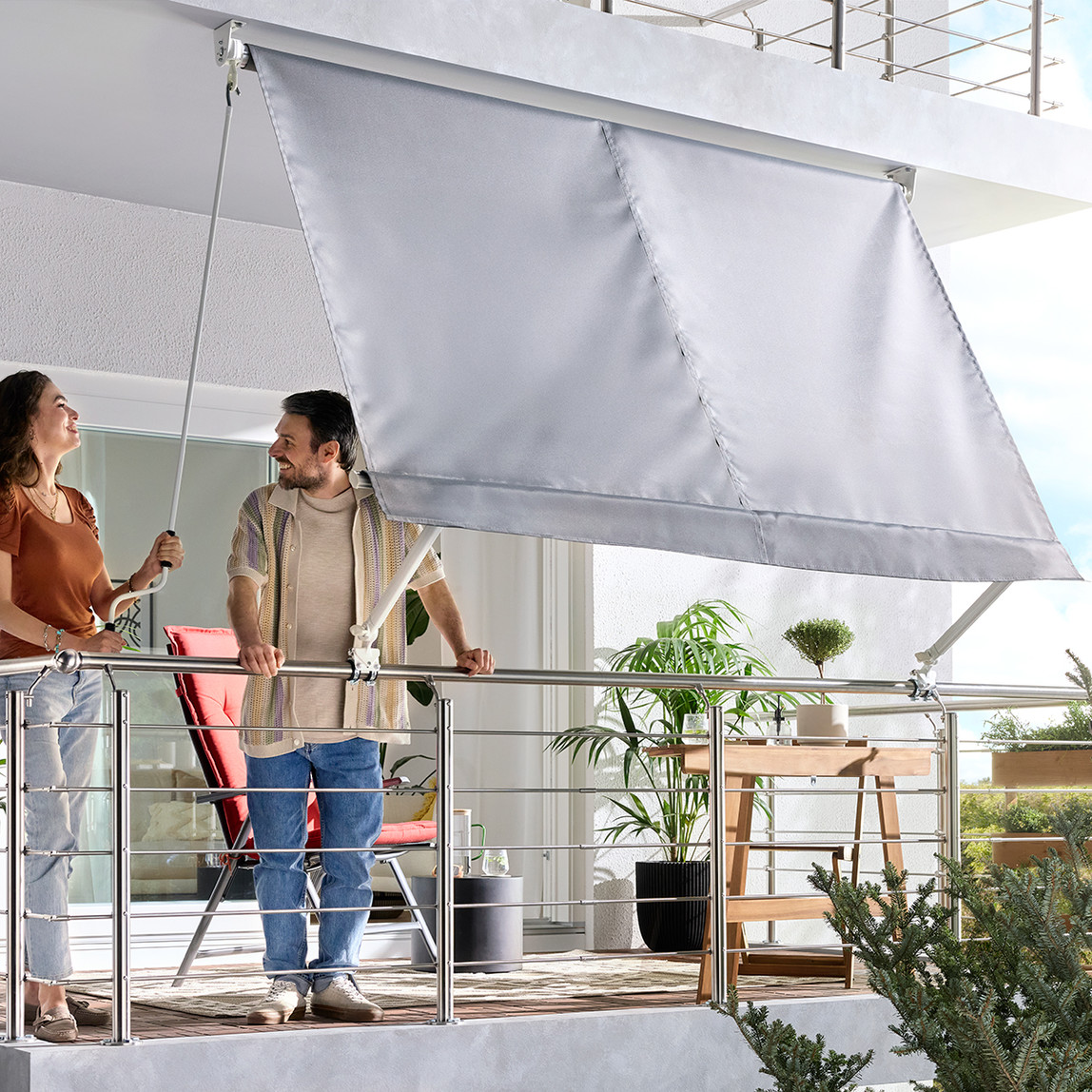    Sunfun Balkon Tentesi Açık Gri 295x245 cm 