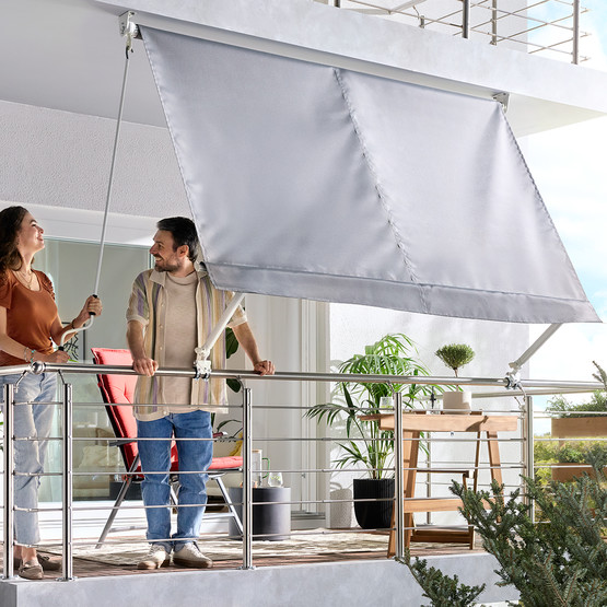 Sunfun Balkon Tentesi Açık Gri 295x245 cm