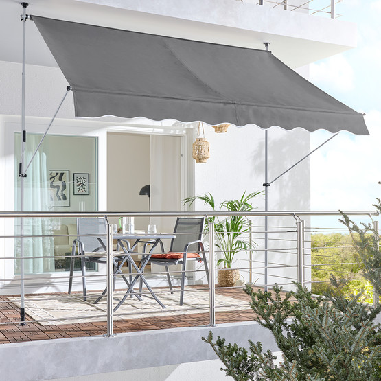 Sunfun Teleskopik Tente Gri 300x130 cm