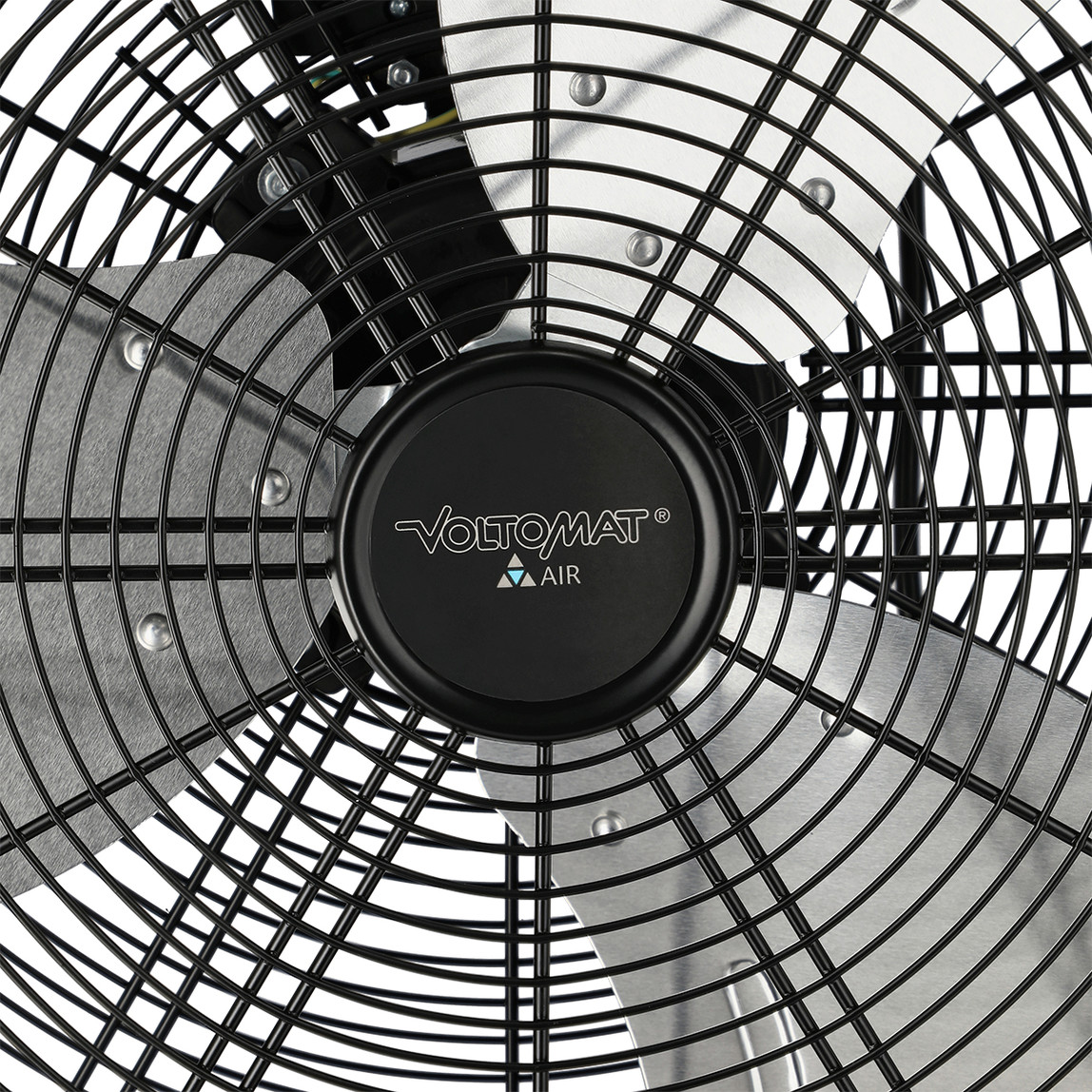    Voltomat Sanayi Tipi Yer Vantilatörü 250W Siyah 
