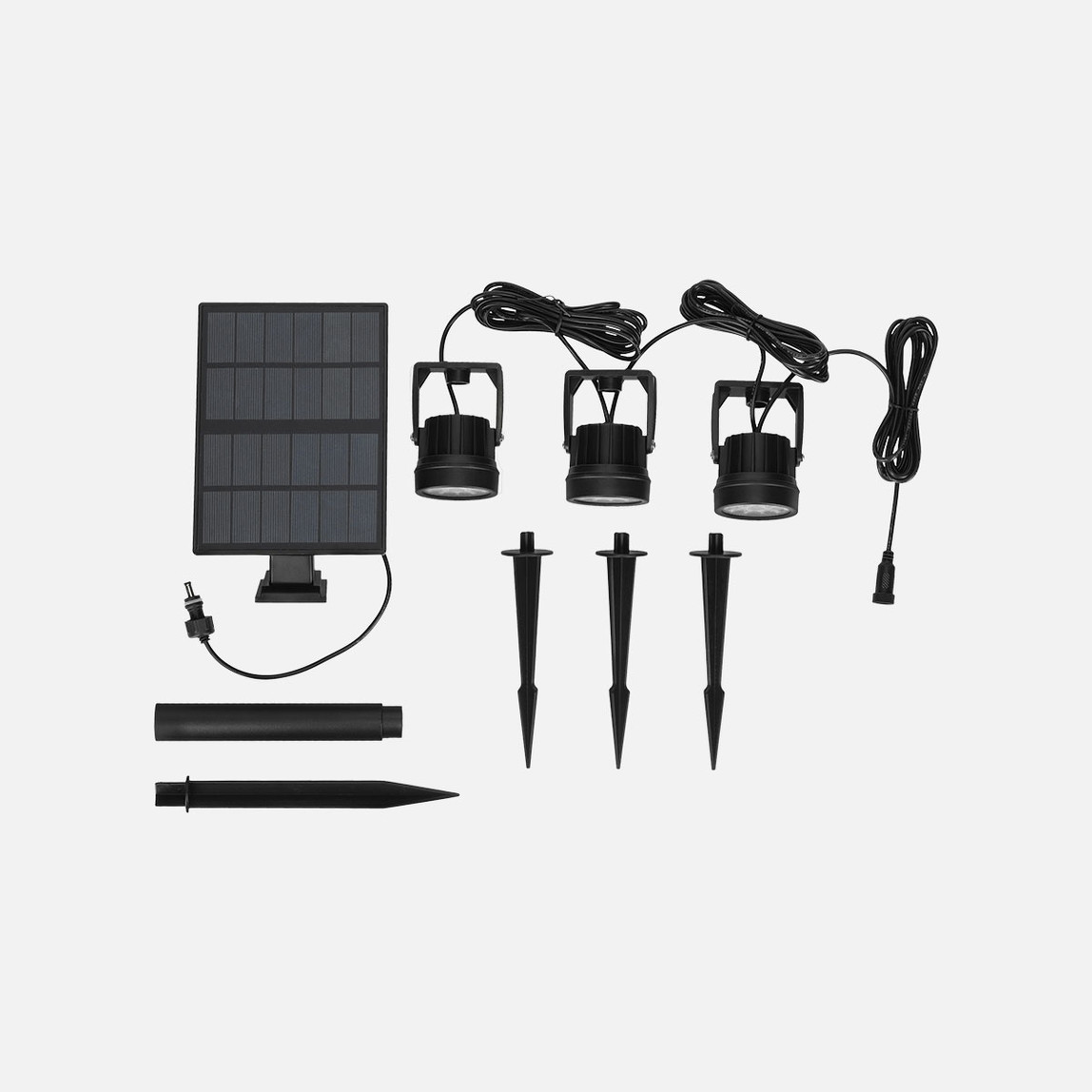   Bauhaus 3'lü Solar Led Spot Sensörlü 