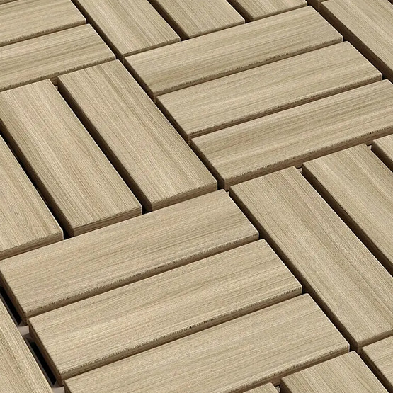 Akasya Ahşap Yer Döşemesi Bej 5 Adet 30*30*2 cm