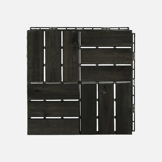 Akasya Ahşap Yer Döşemesi Antrasit 5 Adet 30*30*2 cm  

