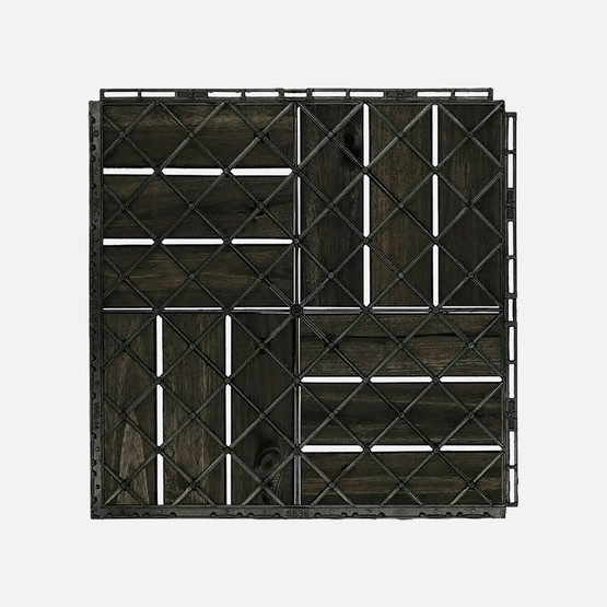 Akasya Ahşap Yer Döşemesi Antrasit 5 Adet 30*30*2 cm  

