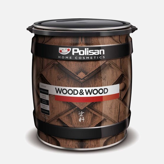 Polisan Dış Cephe Ahşap Vernik Renksiz Y.Mat Subazlı 0,75 lt Wood&Wood