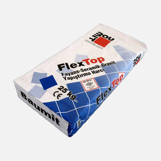 Baumit Baumacol FlexTop C2TE S1 Havuz ve Seramik Üstü Seramik Yapıştırıcısı Gri 25kg