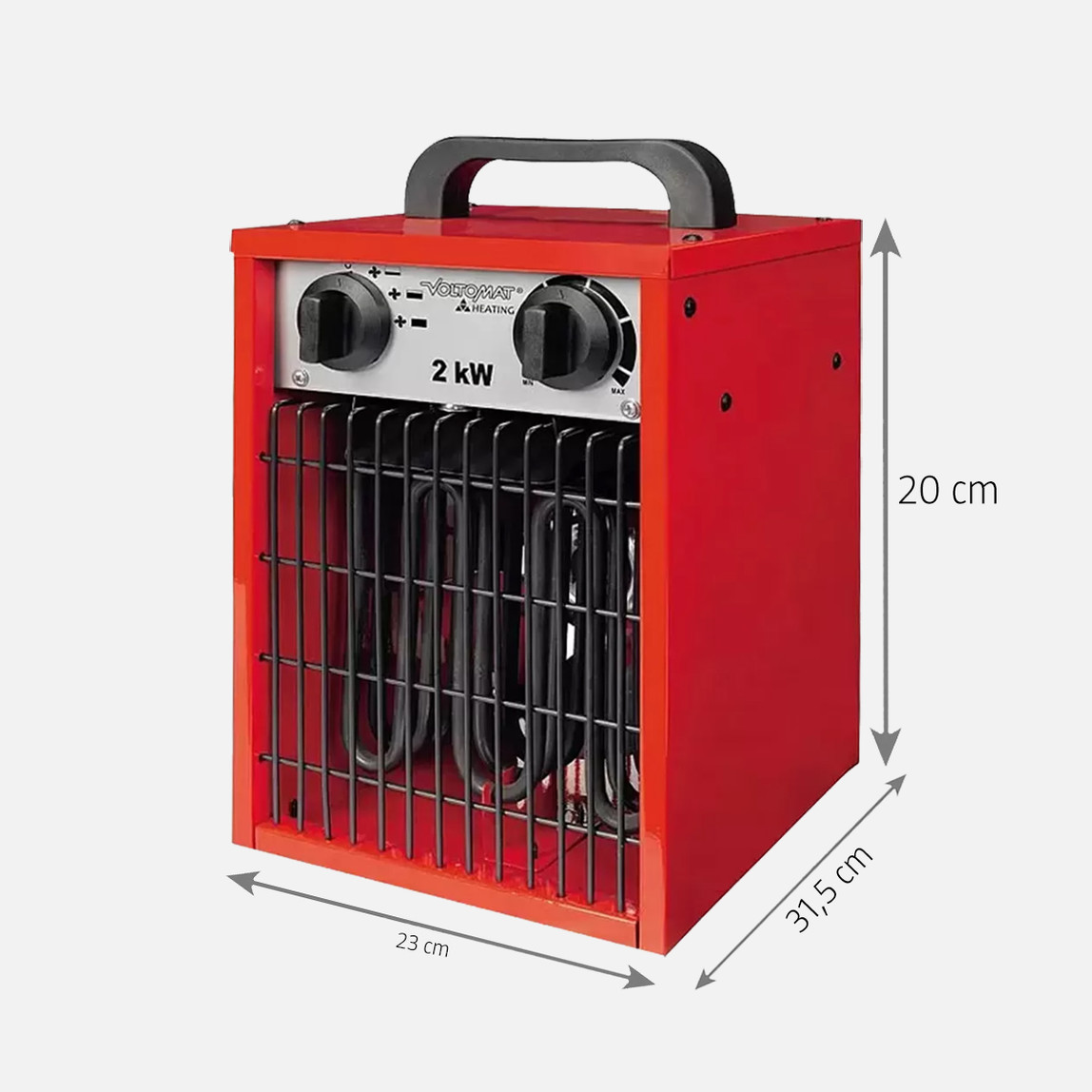    Voltomat  2000W Termostatlı Elektrikli Isıtıcı 