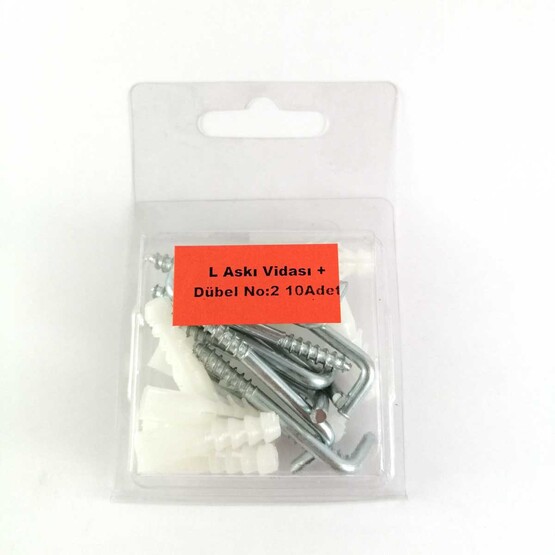 Bijonsan  L Askı Vidası+Dübel No2 