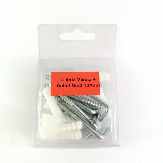 Bijonsan  L Askı Vidası+Dübel No2 