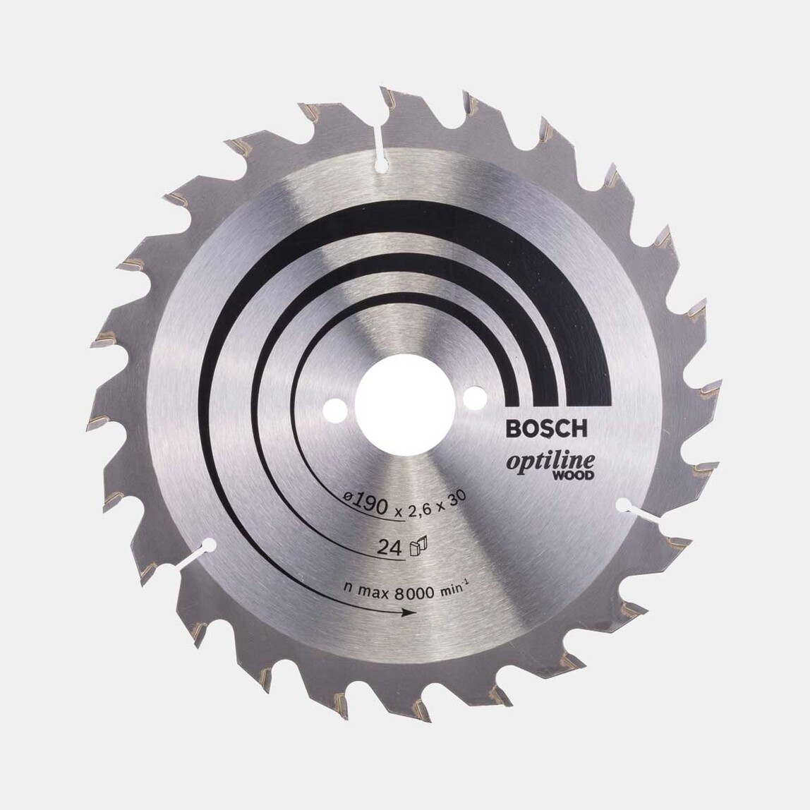   Bosch Optiline Daire Testere Bıçağı  190x30 mm  24 Diş  