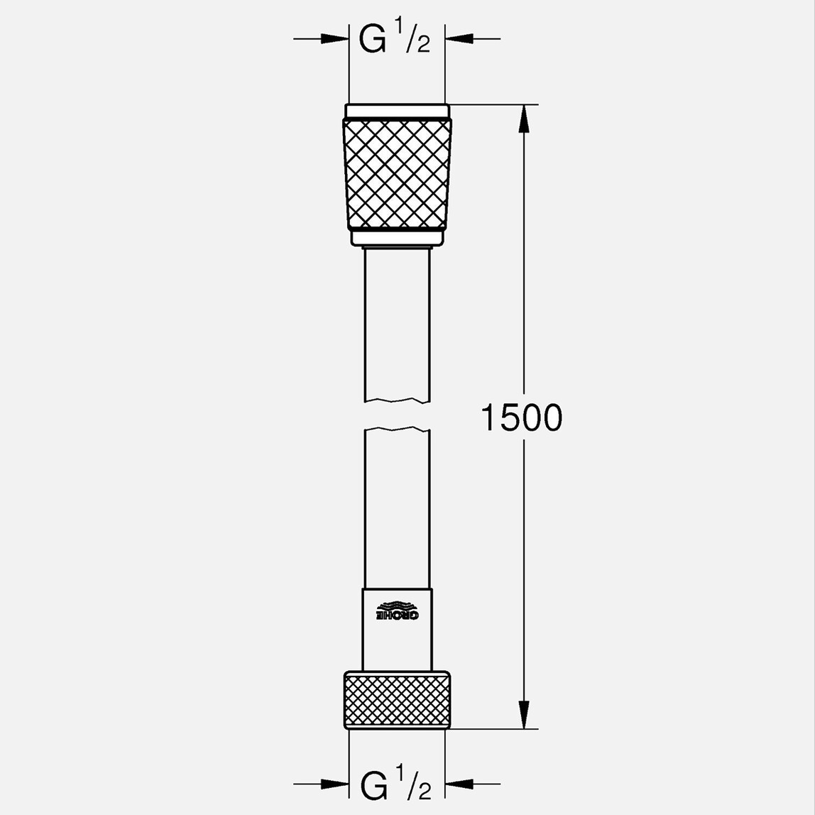    Grohe VitalioFlex Spiral Duş Hortumu 150 cm 