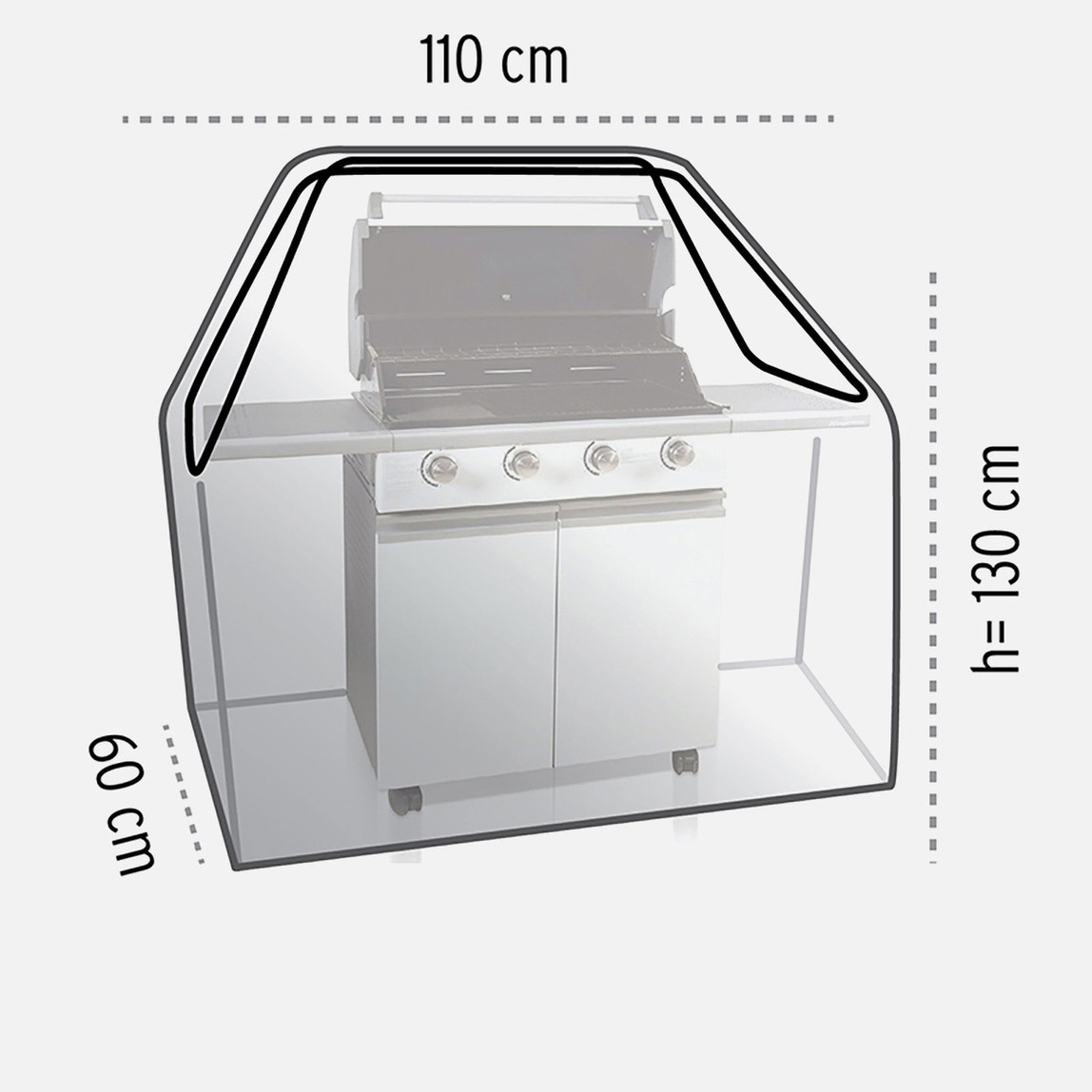    Homaks Gazlı Mangal Koruma Örtüsü  