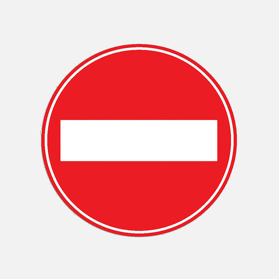 İş Koruma Vidalı Levha Sticker Etiketi 2'li - Taşıt Giremez           