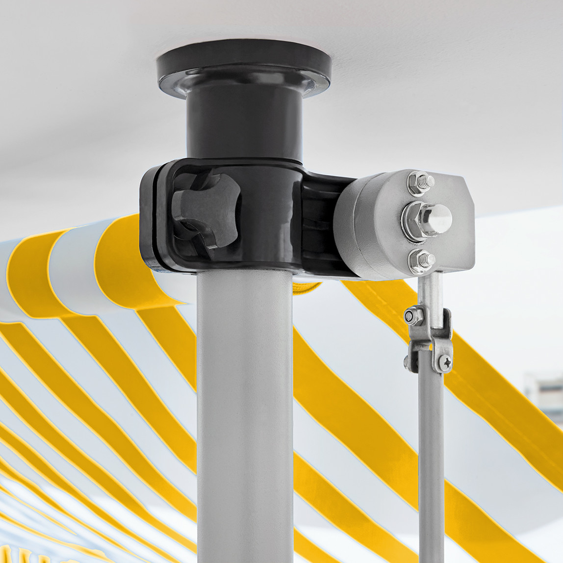    Sunfun Teleskopik Tente Sarı-Beyaz 250x130 cm  