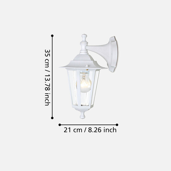 Eglo Laterna 4 Aşağı Bakan Aplik Beyaz 