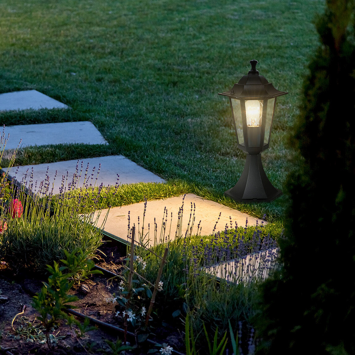    Eglo Laterna 4 Babaüstü Siyah   