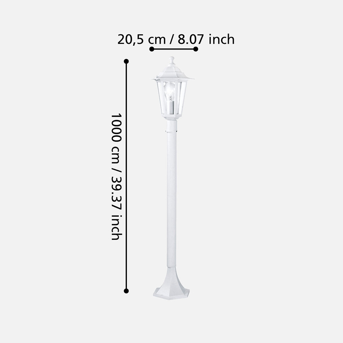    Eglo Laterna 110cm Yol Aydınlatması Beyaz   