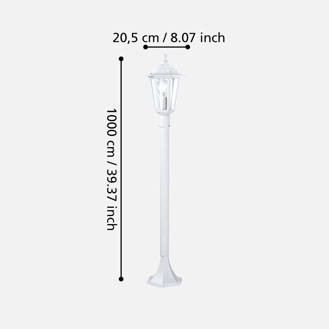    Eglo Laterna 110cm Yol Aydınlatması Beyaz   