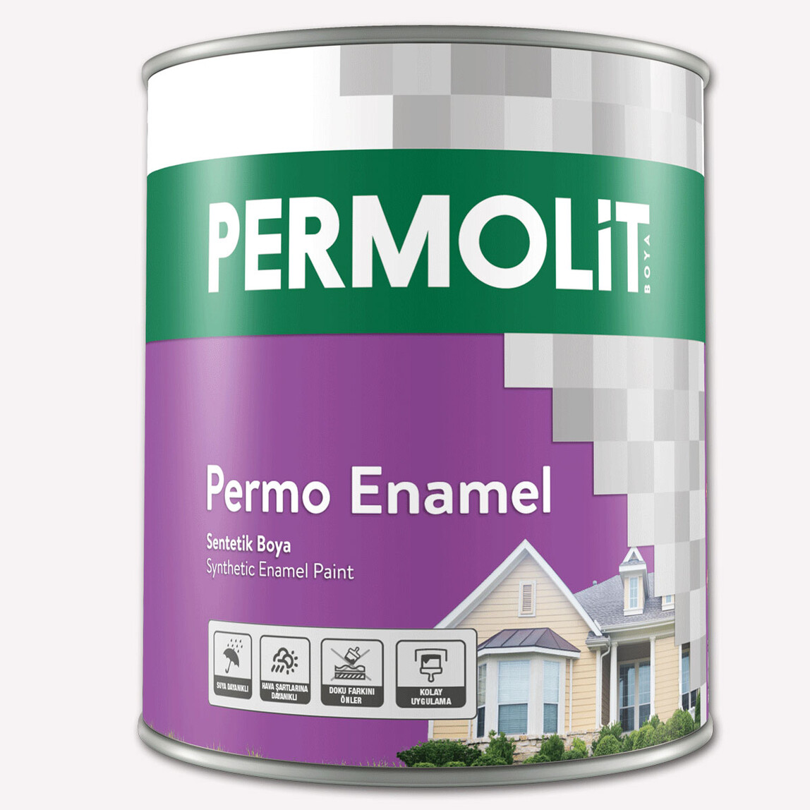    Permolit 2,5Lt Enamel Parlak Permolit Açık Kahve 