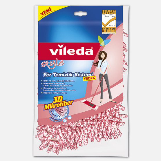 Vileda Style Mikrofiber Yer Temizlik Sistemi - Yedek 
