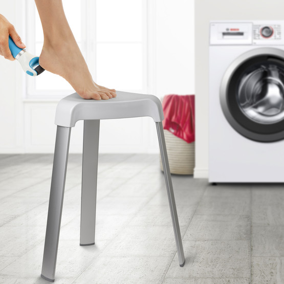 Primanova Banyo Taburesı Aluminyum Beyaz 