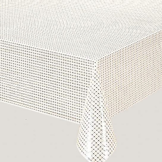 Taner Pvc 135 cm Masa Örtüsü Bej