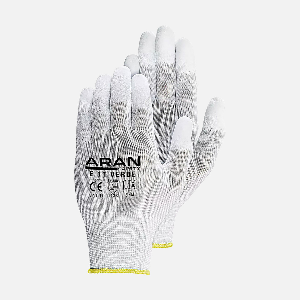    Aran Safety E11 Verde Parmak Ucu Kaplı PU Eldiven 