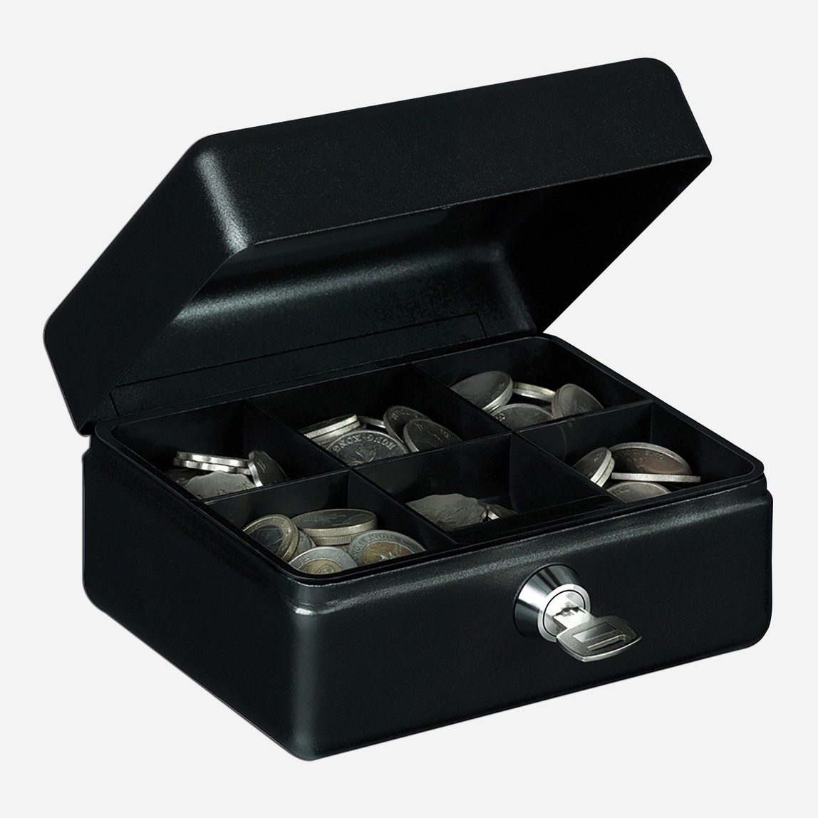    Yale Küçük Boy Taşınabilir Siyah 15x11.5x8 cm Mekanik Bozuk Para Kasası 