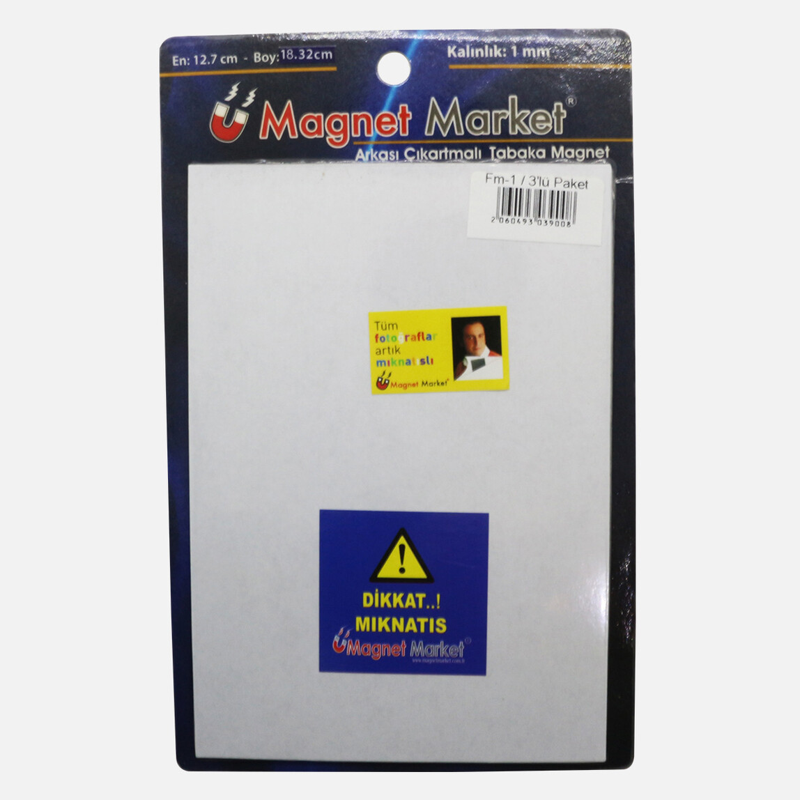    Magnet Arkası Yapışkanlı Mıknatıs  