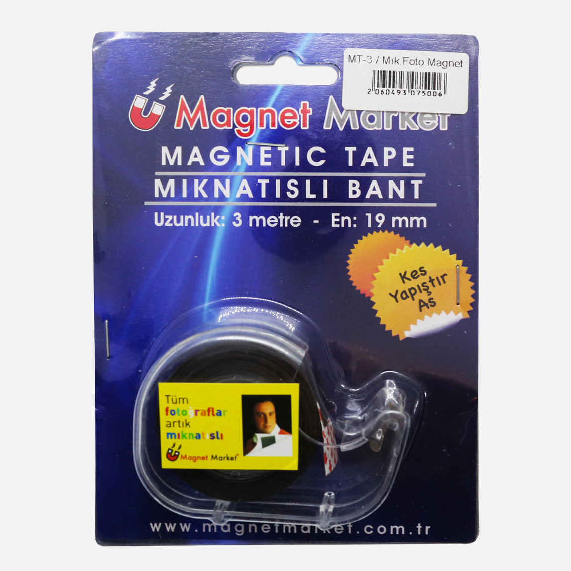    Magnet Mıknatıslı Bant Arkası Yapışkanlı  