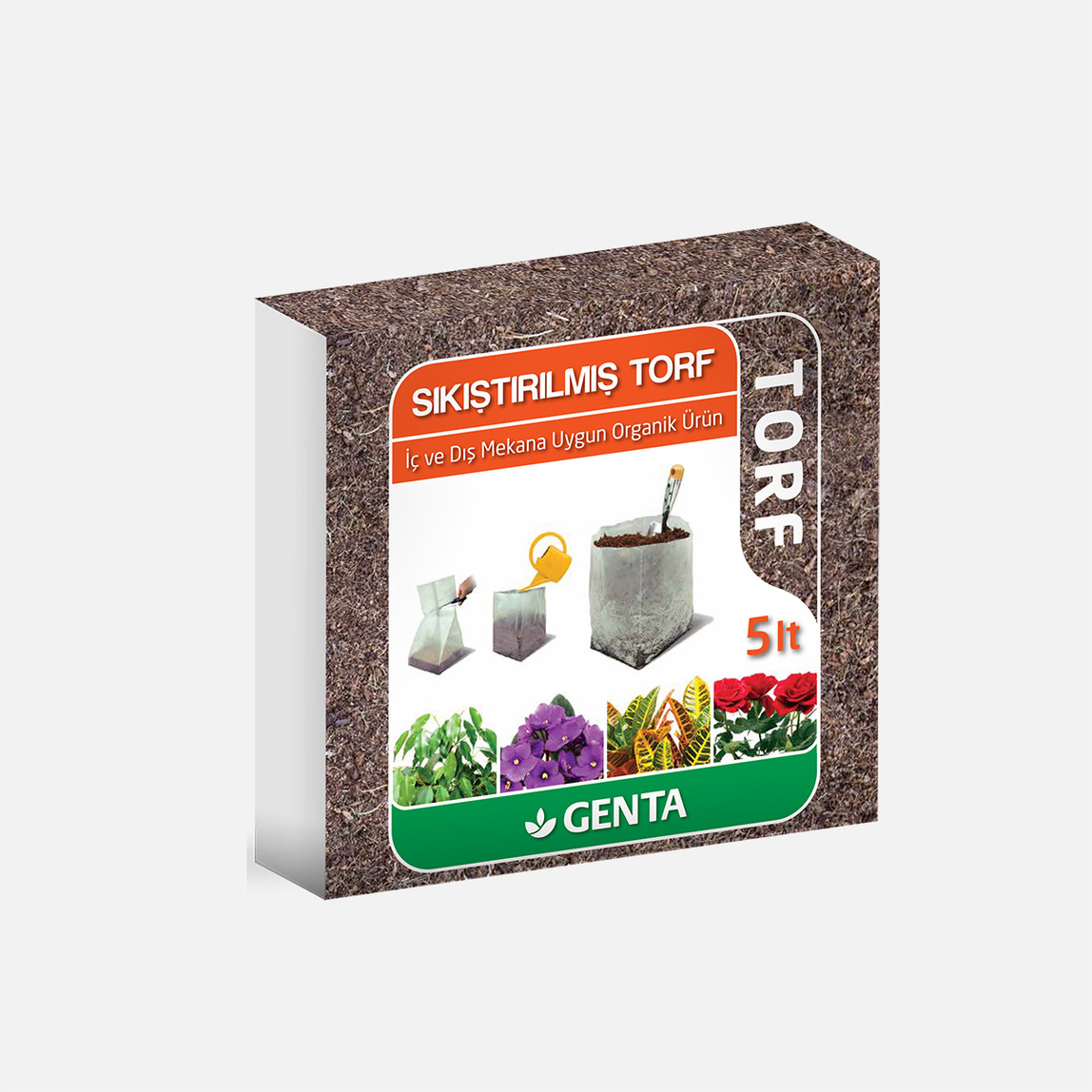    Vilmorin Genta Cocopeat Sıkıştırılmış Torf 5 lt  