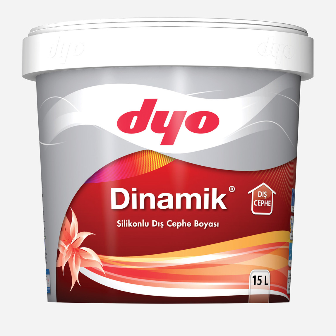    Dyo 15L Dinamik Dış Cephe Boyası Silikonlu Beyaz 