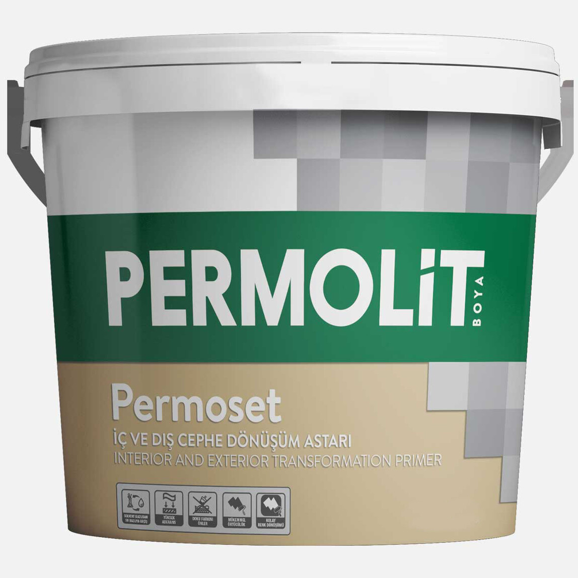    Permolit Permoset İç Ve Dış Cepheler İçin Dönüşüm Astarı 15l 