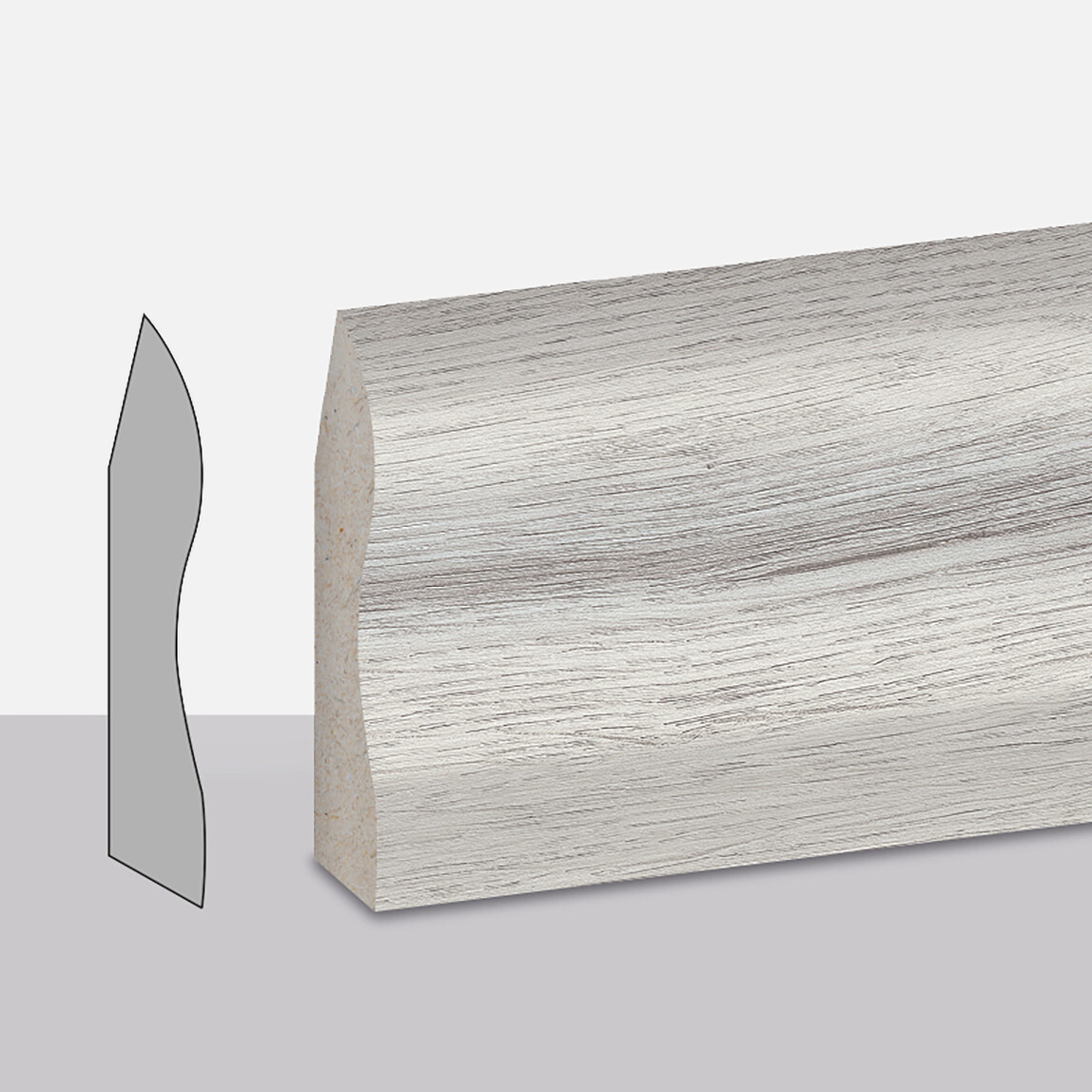    Yıldız Entegre Truva Süpürgelik 6 cm 