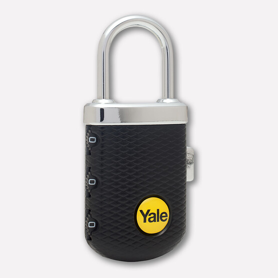 Yale Zarif Tip Şifreli Asma Kilit - Siyah 