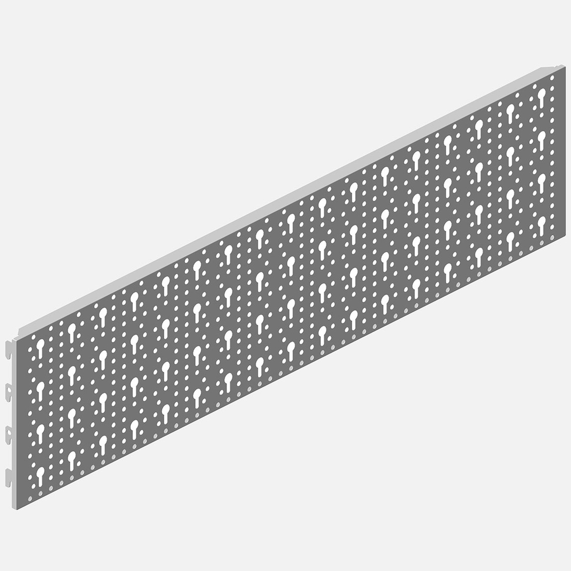    Regalux Çelik delikli Levha, 800 X 200 mm beyaz 