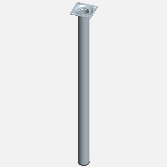 Regalux Masa Ayağı Çelik Boru Yuvarlak 600 mm Paslanmaz Çelik Rengi 