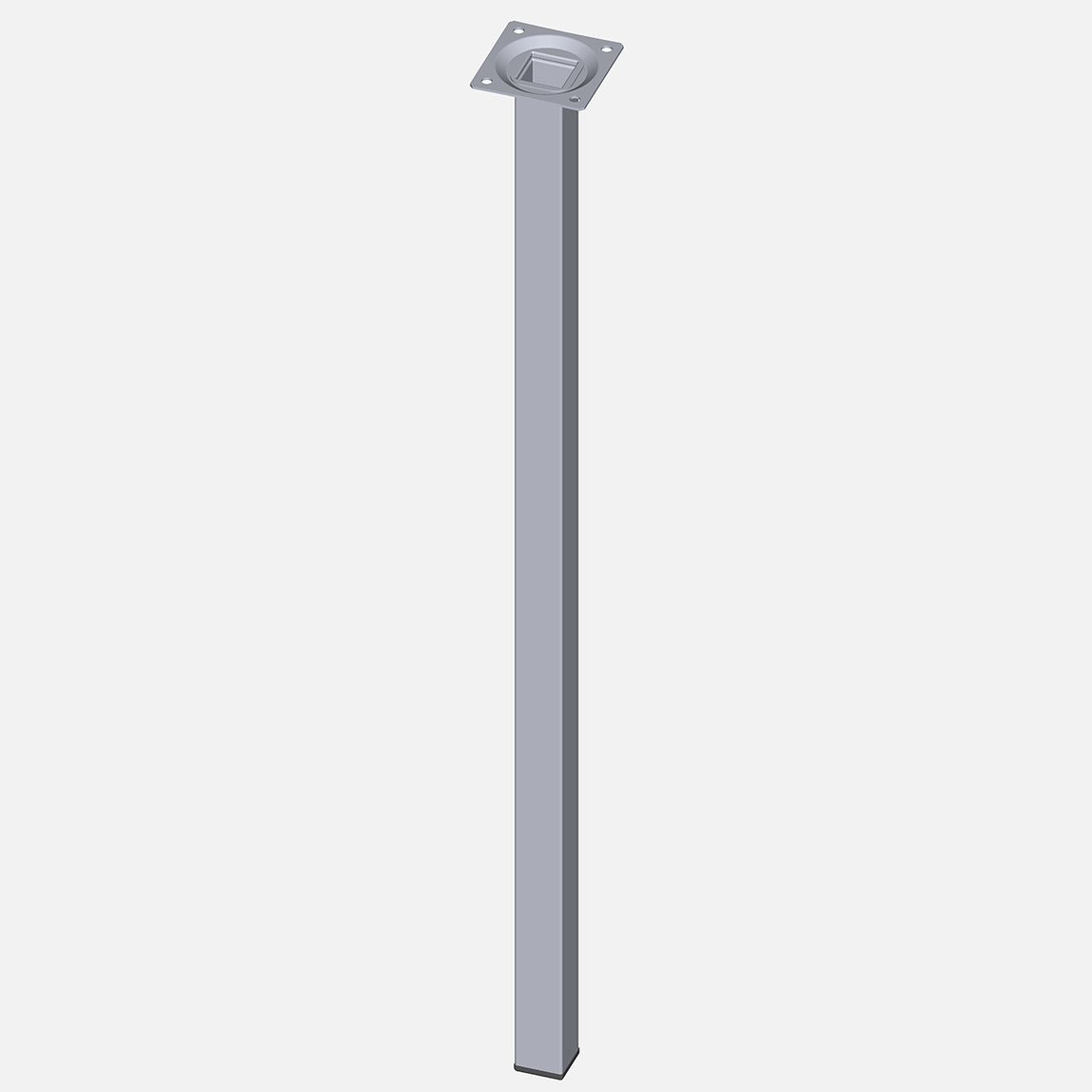    Regalux Masa Ayağı Çelik Boru Kare 600 mm Krom   